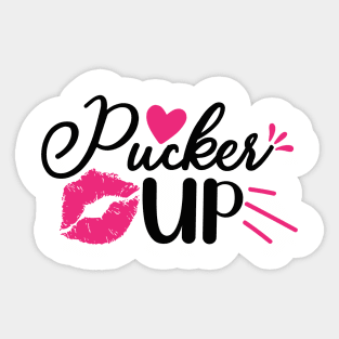 Pucker Up Sticker